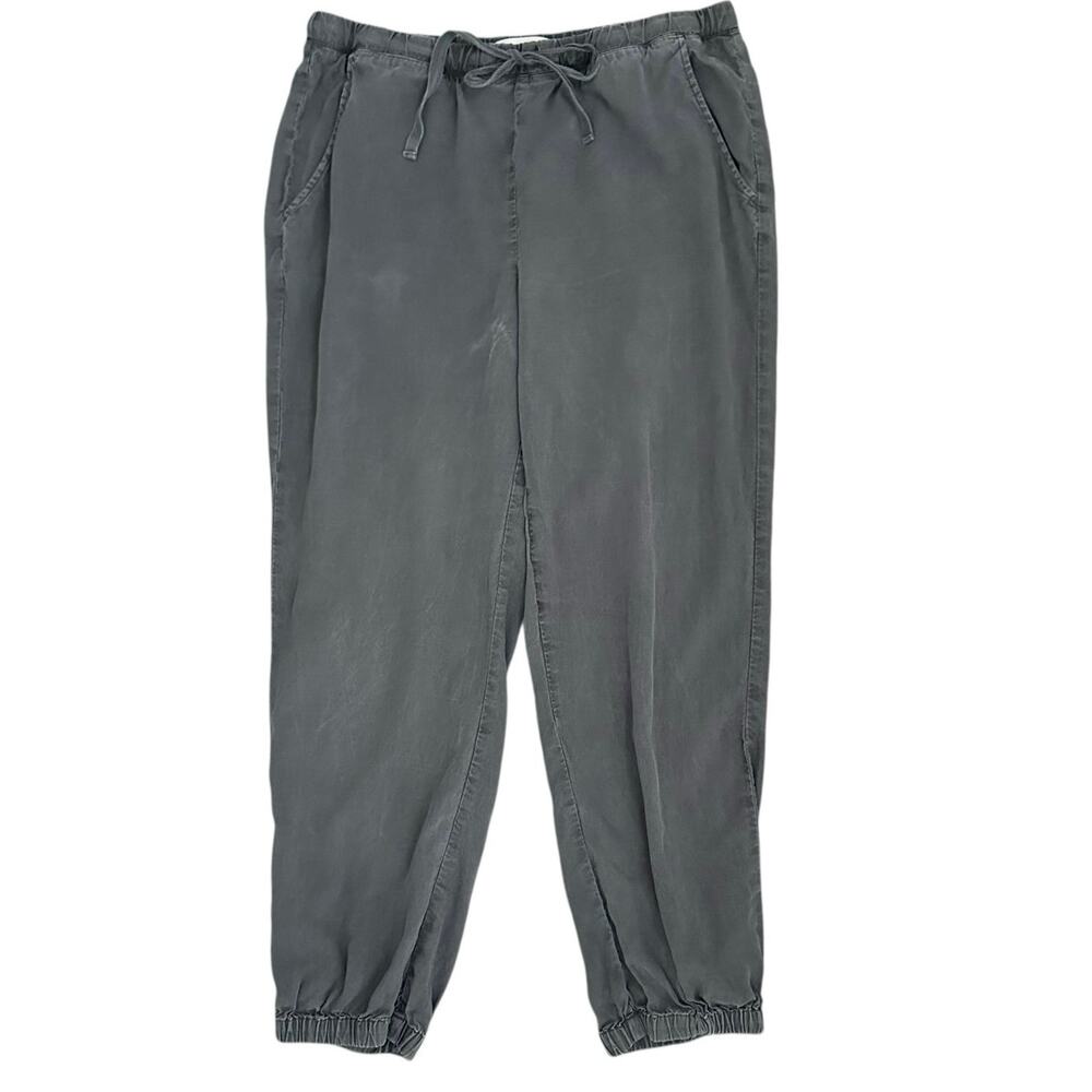 Cloth & Stone Tencel Jogger Pants Women M Gray Lyocell Drawstring Casual